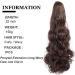 Ponytail Extensions 22" Wavy Ponytail Hair Claw Jaw Clip in Hair Extension Heat Resistant Fiber Ponytail Hairpiece for Women Girls Extension Synthetic Long Wave Hair for Women(Color:0014) - Buy Online on GoSupps.com