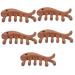 Healvian 5st massage comb in fish shape sandal wood comb ergonomic acupuncture massage comb for the head hair pick ridge hair detergent comb scalp ridge comb appendix massage device