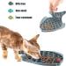 Fish-Shaped Cat Slow Feeder Bowl & Puzzle Mat - Anxiety Relief and Slow Eating for Small Dogs & Cats - Cat Treat Toy - 2 Pack - Buy Online on GoSupps.com