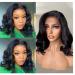 Body Wave Lace Closure Wigs Human Hair 180 Density Short Bob Wigs Body Wave 4X4 Lace Front Wig Glueless Lace Frontal Wig Body Wave Human Hair Wigs Pre Plucked with Baby Hairs Natural Color (12 Inch, 4x4 Wig) 12 Inch 4x4 Wig