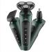 3-in-1 Electric Beard Trimmer for Men - Low Noise 60 Min Battery Washable Cutter Head USB Charging - Perfect for Grooming Facial Hair Nose - Includes Sideburn Trimmer Nose Hair Trimmer