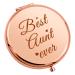 Best Aunt Gift for Mother's Day Compact Makeup Mirror to My Auntie Birthday Gift Thank You Gift for Women Wedding Graduation Gift Aunt from Niece Nephew Pocket Makeup Mirror Tia Appreciation Gift