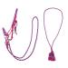 ARBO-INOX Knotted Halter Reins Neck Ring Combo Set Knotted Halter Set (Pony Fuchsia) Pony Fuchsia