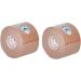 Kinesiology Tape Pro 2 Rolls - Athletic Waterproof Muscle Support Tape for Athletes - 2 x 16.4ft - Beige - Buy Online on GoSupps.com