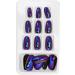 Full Cover False Nails Easy Trim File Artificial Fake Nails Convenient 12 Different Sizes Bright Color Fashionable for Home Use for Nail Salons(LG05) - Buy Online on GoSupps.com