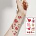 Valentine's Day Temporary Tattoo Set - 10 Sheets Waterproof Body Art Stickers for Men, Women, and Kids | Pink Rose, Sweet Love Hearts, Lips, Cupid Designs - Perfect for Legs, Arms, Face | Party Favors - Buy Online on GoSupps.com