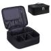 Narwey Travel Makeup Bag Large Cosmetic Bag Makeup Case Organizer for Women and Girls (Black-New)