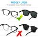 10 Pairs Black Soft Silicone Adhesive Eyeglass Nose Pads for Full Plastic Frames | Anti-Slip & Heighten Air Chamber Nose Pads by SURMAP - Buy Online on GoSupps.com