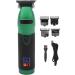 Electric Hair Clipper LED Display Cutting Trimmer with 4 Guide Comb Green Black for Men Cordless Rechargeable - Buy Online on GoSupps.com