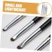 IWOWHERO 4pcs Eye Shadow Brush Set Eyeshadow Brush Fine Precision Eyeliner Brush Black Wooden Handle - Buy Online on GoSupps.com