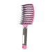 Hairstreaq Detangling Brush, Girls Hair Brush, Vented Detangling Brush, Fast Drying Styling Massage Hairbrush for Women, Girls (Pink)