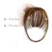 AISI QUEENS Clip in Bangs 100% Human Hair Extensions Reddish Brown - Natural Flat Neat Bangs in Medium Brown for Women - Buy Online on GoSupps.com