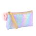 Makeup Bag Toiletry Pouch Travel Cosmetic Storage Organizer (Colorful Laser Purple)