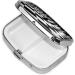 Black White Chess Checkerboard Pill Case | Cute Travel Pill Organizer | Small 2 Compartment Pill Box for Pocket & Purse - Buy Online on GoSupps.com