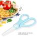 Fdit Portable Ceramic Baby Food Scissors Shears with Cover (Blue) - Buy Online on GoSupps.com