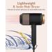 Professional Ceramic Ionic Hair Dryer with Diffuser for Curly Hair - Lightweight Compact 2 Speeds/Heats Cool Air Button - Perfect for Women - Buy Online on GoSupps.com