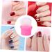 Beaupretty Cleanser Nails nail clips gel removal finger clips gel remover gel nail remover clips soak off clip caps polish remover cleaner nails gel nail soaker covers Brightener Nail 4X2.5X2.5CM Pink - Buy Online on GoSupps.com
