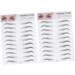 FOMIYES 4 Pcs 3d Eyebrow Stickers Eyebrow Transfer Stickers Imitation Eyebrow 6d Tool ze008x2pcs Blackx2pcs - Buy Online on GoSupps.com