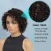 UDU Ombre Short Curly Human Hair Wig | Highlighted Piano Color Side Part for Black Women (P1B/30) - Buy Online on GoSupps.com