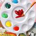 Hulameda 4ps Paint Tray Palettes - Plastic Paint Holder for Kids Painting Party - White - Buy Online on GoSupps.com
