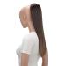 CAISHA 22" Hairpiece Ponytail Extension Heat-Resistant Synthetic Fiber Straigth Brown Mix PH521 brown mix #4T6 PH521