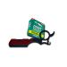 Razor Steel + 100 Half Derby Interchangeable Blades + Leather Pocuh for Men Men's Razor set for Barber and hair dresser (Maroon)