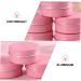 Beaupretty Travel Aluminum Box Cream Box empty lotion jars tea screw jar tea samples Cosmetic Sample Container metal lip tin plastic container Cosmetics Container travel spices make Tea 5.7X2.7cm Pink - Buy Online on GoSupps.com