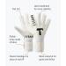 T1tan Classic 1.0 Goalkeeper Gloves | No Finger Protection | Football Gloves in Various Sizes & Colors - Classic 1.0 White - Buy Online on GoSupps.com