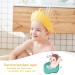 FUSACONY Baby Shower Cap Shield for Kids - Cute Crown Shape Visor Hat for Eye and Ear Protection, Yellow - 0-9 Years Old Children - Buy Online on GoSupps.com
