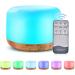 Aoreun humidifier 300 ml aroma diffuser 7 types color with remote control humidifier with timer function anti-dry fire Suitable for office bedroom led