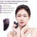 Facial Rollers Acupoint Amethyst GuaSha Board Purple Jade Stone Colorful Stripe Body Facial Eye Scraper Plate Massage-horn no box - Buy Online on GoSupps.com