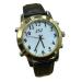Automic Unisex Alarm English Talking Wrist Watch for The Blind and Low Vision with Leather Strap