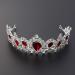 Frcolor Red Crystal Crown Wedding Bridal Tiara Queen Princess Headpieces Rhinestone Headbands for Birthday Party - Buy Online on GoSupps.com