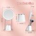 Rigors Lighted Makeup Mirror with 90 Rotation Touch Screen & Adjustable LED Lights - White | Vanity Mirror with Carrying Makeup Bucket - Buy Online on GoSupps.com