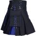 Buy Kilt Rock Men's Scottish Kilt | 4XL Stylish Medieval Folding Skirts | Punk Skirts with Contrast Pockets | High Waist Slim Fit Blue Skirt - Buy Online on GoSupps.com
