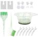Hair Dye Coloring Kit Professional Salon Hair Coloring Dyeing Kit Hair Coloring Highlight Brush and Bowl Set 17PCS - Green - Buy Online on GoSupps.com