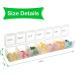 Extra Large Weekly Pill Organizer - BPA Free Daily Pill Case for Vitamins Fish Oils & Supplements - Transparent Pill Box for International Shipping - Buy Online on GoSupps.com