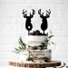 Personalised Cake Toppers Cake Decorations 2pcs Christmas Deer Acrylic Black Cake Topper Unique Christmas Party Cake Decorations Dessert Topper Supplies (Color : Black2) (Color : Black4) (Color : Bla Black1 - Buy Online on GoSupps.com