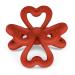 Haakaa Silicone Clover Teether Silicone Teething Toys for Babies Soft & Easy Hold Chew Toy for Infant BPA Free - Copper