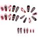 Spooky False Nail 1 Set Halloween Style 3d Effect Eyeball Spider Fangs Decor Fake Nails Easy Removal Great Stickiness Party Cosplay Diy Art Accessory Spider - Buy Online on GoSupps.com