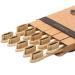 VIVAGO Biodegradable Charcoal Bamboo Toothbrushes Soft Bristles for Sensitive Teeth 10 Pack - Numbered for Easy Recognition - Compostable Eco-Friendly Natural Reusable Wooden Toothbrush