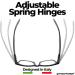 grinderPUNCH High Magnification Readers Glasses | Powerful +4.00 to +6.00 Options | Durable +5.00 Black Eyewear - Shop Internationally - Buy Online on GoSupps.com