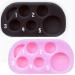 Lash Lift Brow Lamination Palette  Rapid Eyelash Eyebrow Lifting Tray  DIY Tint Mixing Tool For Perming Lashes at Home Salon Usage -1000 Applications (Pink Black 2 pcs Set)