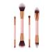 Double-ended Makeup Brushes Set  4pcs Protable Soft Bristles Cosmetics Powder Blush Brush Kit (T-04-026)