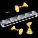 Acrylic Nail Display Stand Set with Magnetic Practice Holder - Gold & Silver | Nail Stand for Press on Nails - Salon & DIY Christmas Gift - Buy Online on GoSupps.com