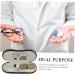 Nolitoy 2-in-1 Travel Glasses & Contact Lens Case | PU Leather Compact Size with Mirror - Perfect for International Shipping - Buy Online on GoSupps.com