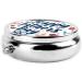 Colorful Flowers Portable Metal Pill Box - Round Mini 3-Compartment for Small Pills | Travel Essential - Buy Online on GoSupps.com