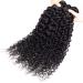 Brazilian Virgin Curly Wave Human Hair 3 Bundles 12A Grade Unprocessed Extensions - Natural Black 22 24 26 inch - 100g/pc - Buy Online on GoSupps.com
