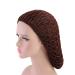 Minkissy 2 Pieces Sleeping Hair Nets - Crochet Long Hair Snood Turban for Women & Girls | Beige & Coffee - Buy Online on GoSupps.com