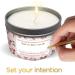 MAGNIFICENT101 Flower Intention Smudge Candle - Banish Negative Energy, Purify & Heal with Peony Scent - 6oz Soy Wax Tin Candle - Buy Online on GoSupps.com